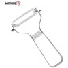 Samura Sharp & Effortless metalinis daržovių skustuvas su dantytais 61 mm peiliais iš japoniško plieno sidabro
