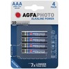 AgfaPhoto Alkaline Power Elementai, AAA, LR3, 4 vnt