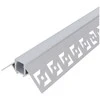 Avide įleidžiamas aliuminio profilis išoriniam kampui 50x22mm su matiniu dangteliu, 1m