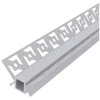 Avide įleidžiamas aliuminio profilis vidiniam kampui 46.8x24mm su matiniu dangteliu, 1m