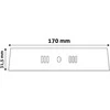 Avide LED Lubinis šviestuvas 12W 3000K Round ALU