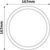 Avide LED Lubinis šviestuvas 12W 4000K Ø170mm apvalus