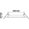 Avide LED Lubinis šviestuvas 18W 4000K , Ø220mm, apvalus
