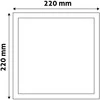 Avide LED Lubinis šviestuvas 18W 4000K, 220 x 220mm, kvadratinis