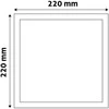 Avide LED Lubinis šviestuvas 18W 4000K Square ALU