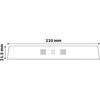 Avide LED Lubinis šviestuvas 18W 4000K Square ALU