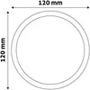 Avide LED lubinis šviestuvas 6W 3000K Ø120mm apvalus