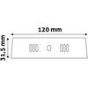 Avide LED Lubinis šviestuvas 6W 4000K Round ALU
