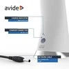 Avide LED stalinis šviestuvas Business 6W LCD odos imitacija baltas