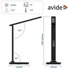 Nedis Avide LED stalinis šviestuvas Office 6W LCD odos imitacija juodas