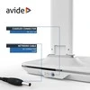 Avide LED stalinis šviestuvas Office 6W LCD odos imitacija baltas
