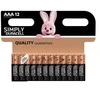 Duracell šarminiai elementai Simply AAA 12vnt