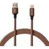 Entac kabelis USB-A - Lightning 1.5m 2A 10W nailonas rudas