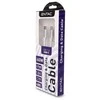 Entac kabelis USB-A - Lightning 1.5m 2A 10W nailonas sidabrinis