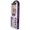 Entac kabelis USB-A - Lightning 1m 3A 15W nailonas raudonas