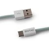 Entac kabelis USB-A - USB-C 1.5m 2A 10W nailonas žalias