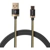Entac kabelis USB-A - USB-C 1m 3A 15W nailonas juodas