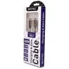 Entac kabelis USB-C - USB-C 1.5m 3A 60W nailonas rudas
