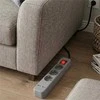 Ilgiklis Entac 3 lizdų +2USB 1.5m 16A su jungikliu, pilkas