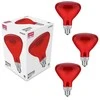 Infraraudonųjų spindulių lempa Avide 100W E27 3vnt