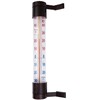 Lauko termometras didelis, rudas 4 x 27 cm
