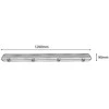 Lubinis šviestuvas Avide šviestuvas T8 LED lempom 2x1.2m IP65