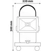 Pastatomas įkraunamas LED prožektorius AVIDE 20W 4000K