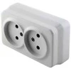 Paviršinis lizdas, dviejų vietų, baltas, Gunsan Electric