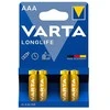 Varta šarminiai elementai AAA Longlife 4vnt