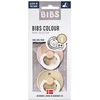 BIBS 0-6 mėn. čiulptukai COLOUR NIGHT, 2 vnt., Vanilla/Blush