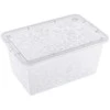 BRANQ 13L plastikinė dėžė su dangčiu JASMINE, juoda