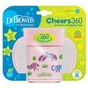 DR. BROWN'S 360 Tumbleris puodelis be snapelio rožinis su rankenomis 200ml