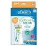 DR. BROWN'S OPTIONS+ 270 ml plataus kaklelio buteliukai, 4 vnt.