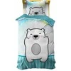 DREAMHOUSE 135 x 200 cm patalynės užvalkalų komplektas CUDDLE BEAR Mėlynas