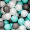 FLUMI kamuoliukai Mint/Dark pilkas/Pearl, 200 vnt.