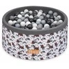 FLUMI personalizuotas kamuoliukų baseinas + 200 kamuoliukų, Bear Baltas