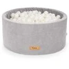 FLUMI personalizuotas kamuoliukų baseinas + 200 kamuoliukų VELOUR, Pilkas