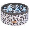 FLUMI personalizuotas kamuoliukų baseinas + 200 kamuoliukų, Bear Baltas
