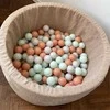 FLUMI personalizuotas kamuoliukų baseinas + 200 kamuoliukų TEDDY, Dark rusvai gelsvas
