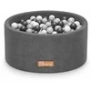 FLUMI personalizuotas kamuoliukų baseinas + 200 kamuoliukų, Dark Pilkas