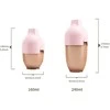 HEORSHE 160 ml silikoninis buteliukas kūdikiui Ultra Wide Neck, rožinis