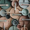 MUSHIE maitinimo šaukštų rinkinys, Shifting Sand/Blush, 2 vnt.