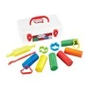 PLASTICINE plastilinas su įrankiais ir formelėmis, 6 spalvos