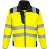 PORTWEST gero matomumo darbo švarkas T402 PW3 Softshell, Geltona/Juoda