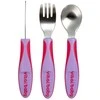 VITAL BABY 12+ mėn. įrankių komplektas NOURISH Big Kid Cutlery Fizz, rožinis