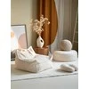 WIGIWAMA apvalus pufas CREAM Baltas
