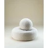 WIGIWAMA apvalus pufas CREAM Baltas