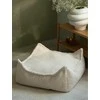 WIGIWAMA kvadratinis pufas CREAM Baltas