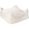 WIGIWAMA kvadratinis pufas CREAM Baltas