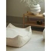 WIGIWAMA kvadratinis pufas CREAM Baltas
